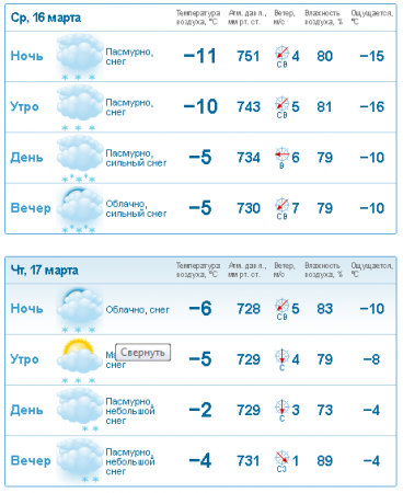 16 Марта циклон принесет на Камчатку сильный снег